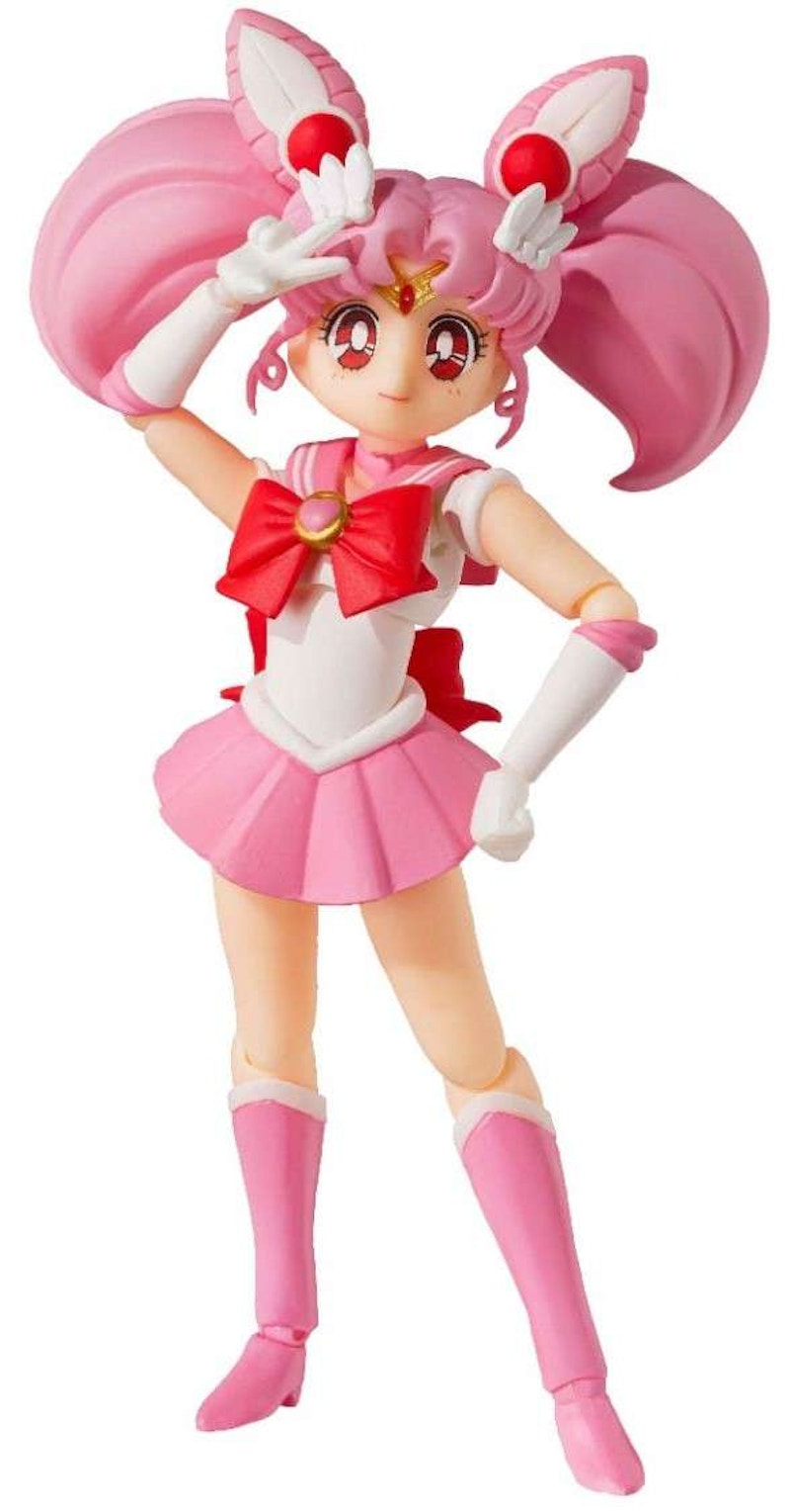 Bandai Japan Sailor Moon S.H. Figuarts Sailor Chibi Moon Animation Color Edition Action Figure