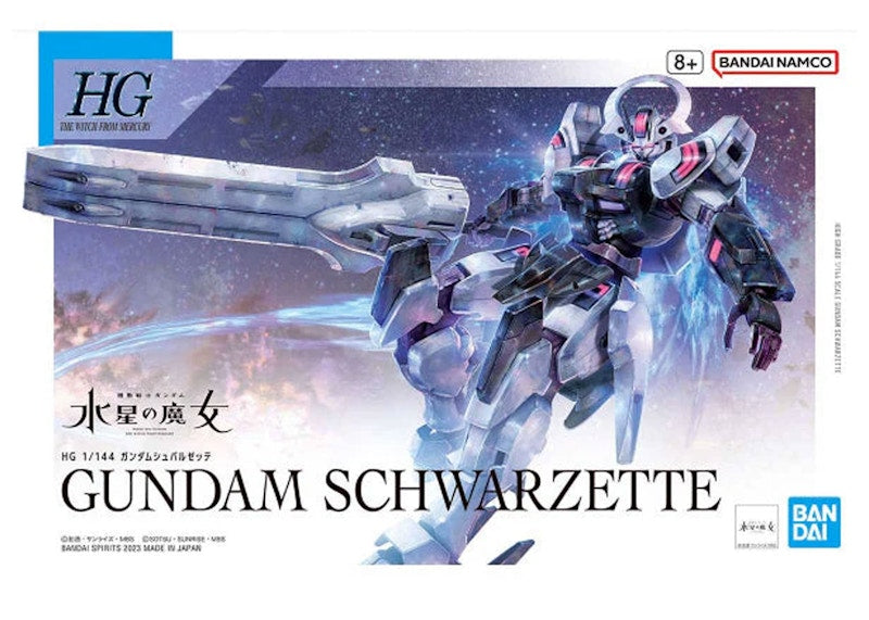 Bandai Namco 1/144 HG Gundam Schwarzette Model Kit Figure (2023)