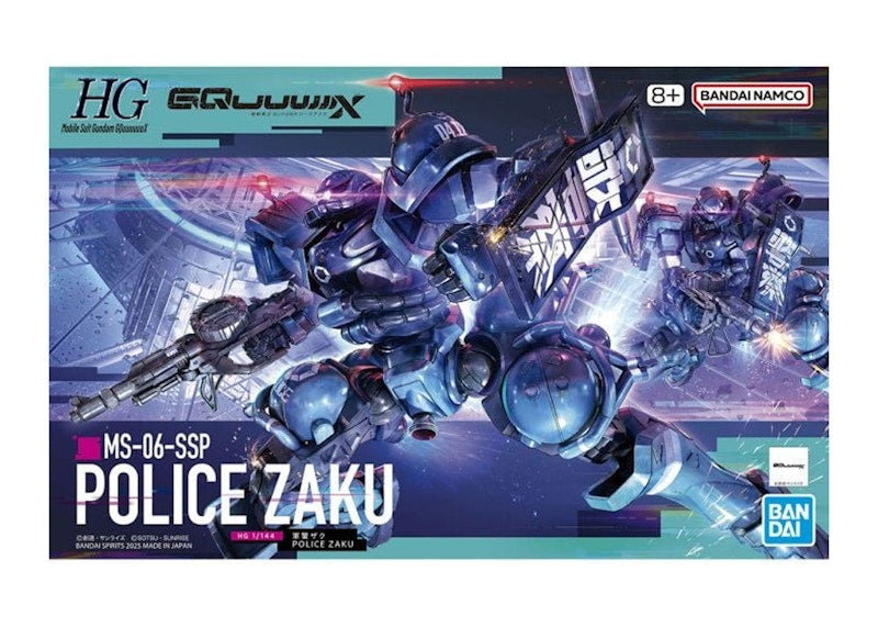 Bandai Namco 1/144 HG MS-06-SSP Police Zaku Model Kit Figure (2025)
