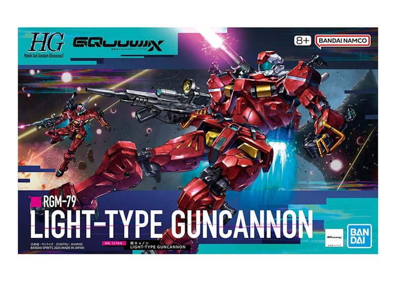 Bandai Namco 1/144 HG RGM-79 Light-Type Guncannon Model Kit Figure (2025)
