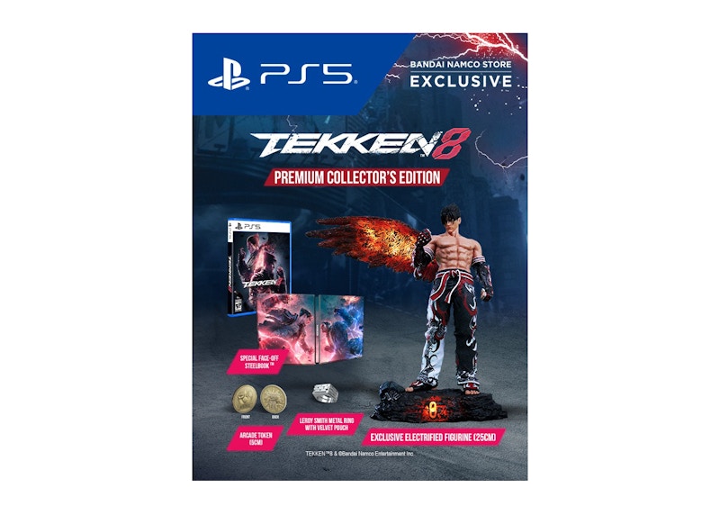 Bandai Namco PS5 TEKKEN 8 Premium Collector's Edition Video Game Bundle