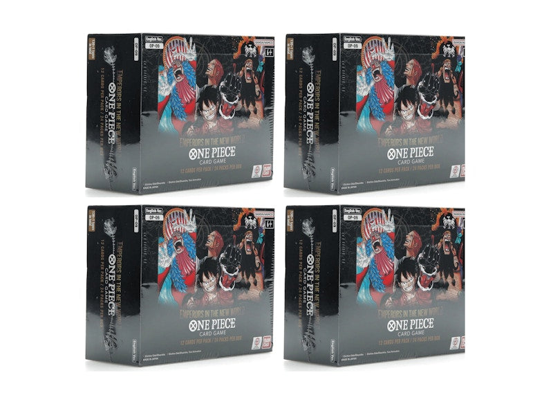 Bandai One Piece Emperors In The New World Hobby Box (OP-09) 4x Lot