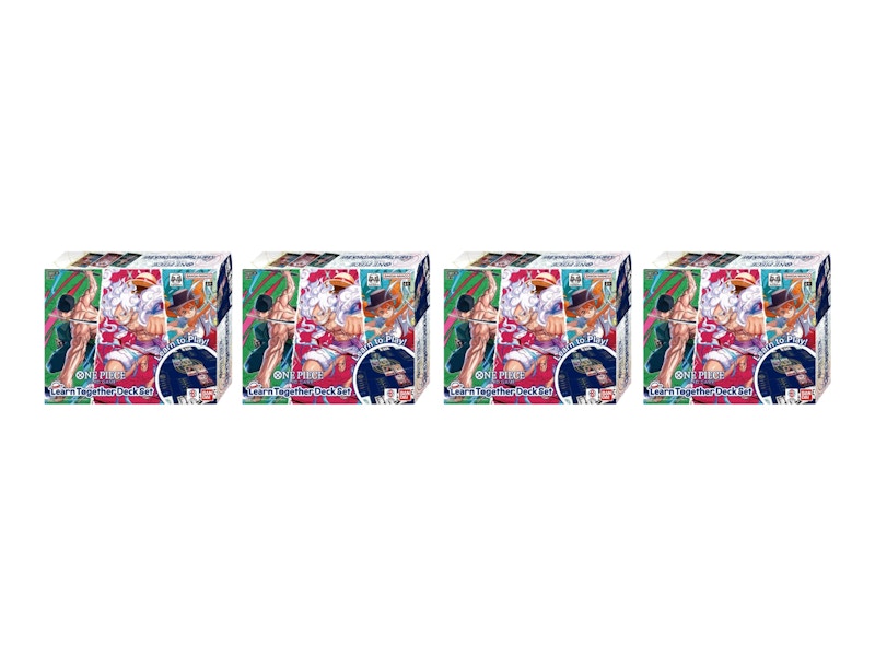 Bandai One Piece Learn Together Deck Set 4x Lot