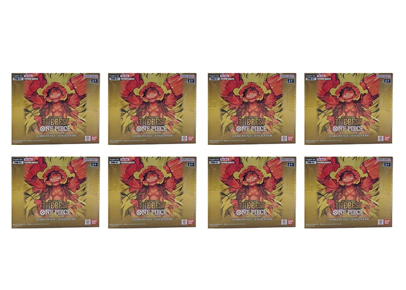 Bandai One Piece The Best (Asia Ver.) Premium PRB-01 Booster Box 8x Lot