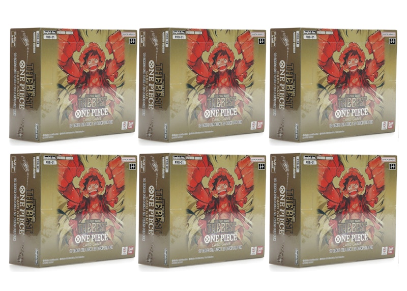 Bandai One Piece The Best Premium Booster Box PRB-01 6x Lot