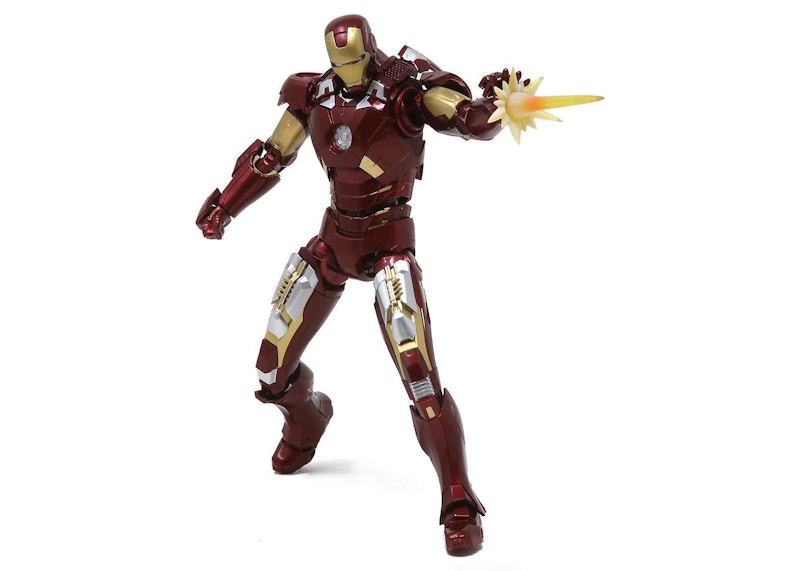 Bandai S.H.Figuarts Marvel Ironman Mk-7 And Hall Of Armor Set Action Figure Red