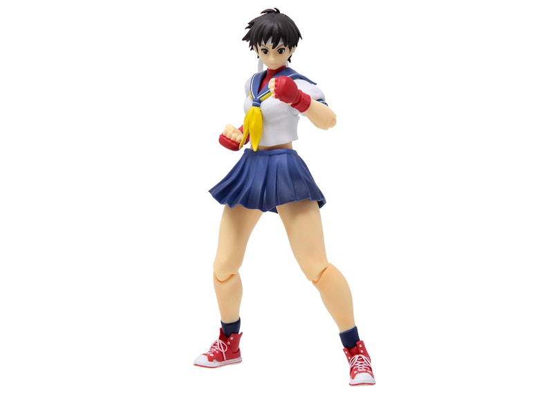 Bandai S.H.Figuarts Street Fighter Sakura Kasugano Action Figure White & Blue