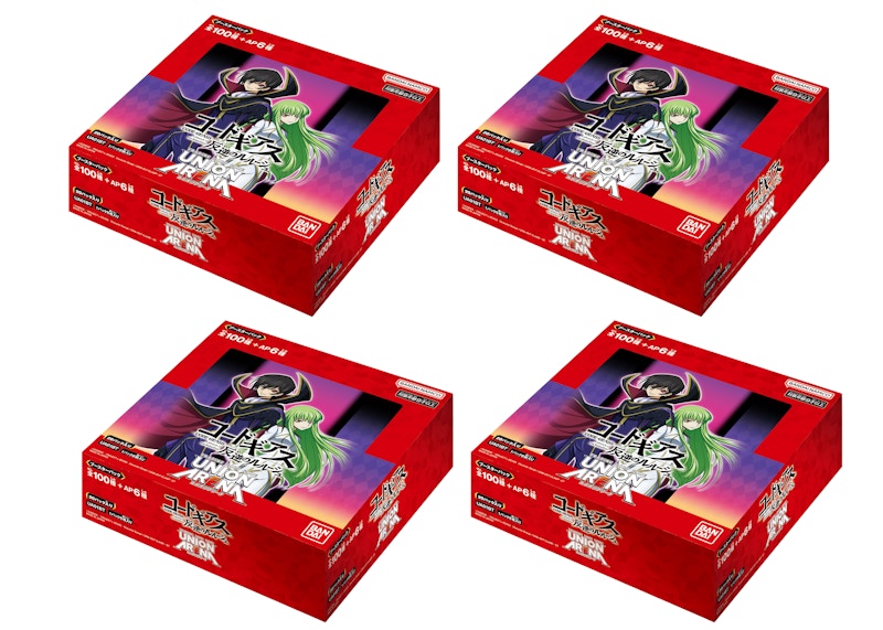 Bandai Union Arena Code Geass Lelouch Of The Rebellion Booster Box (Japanese) 4x Lot