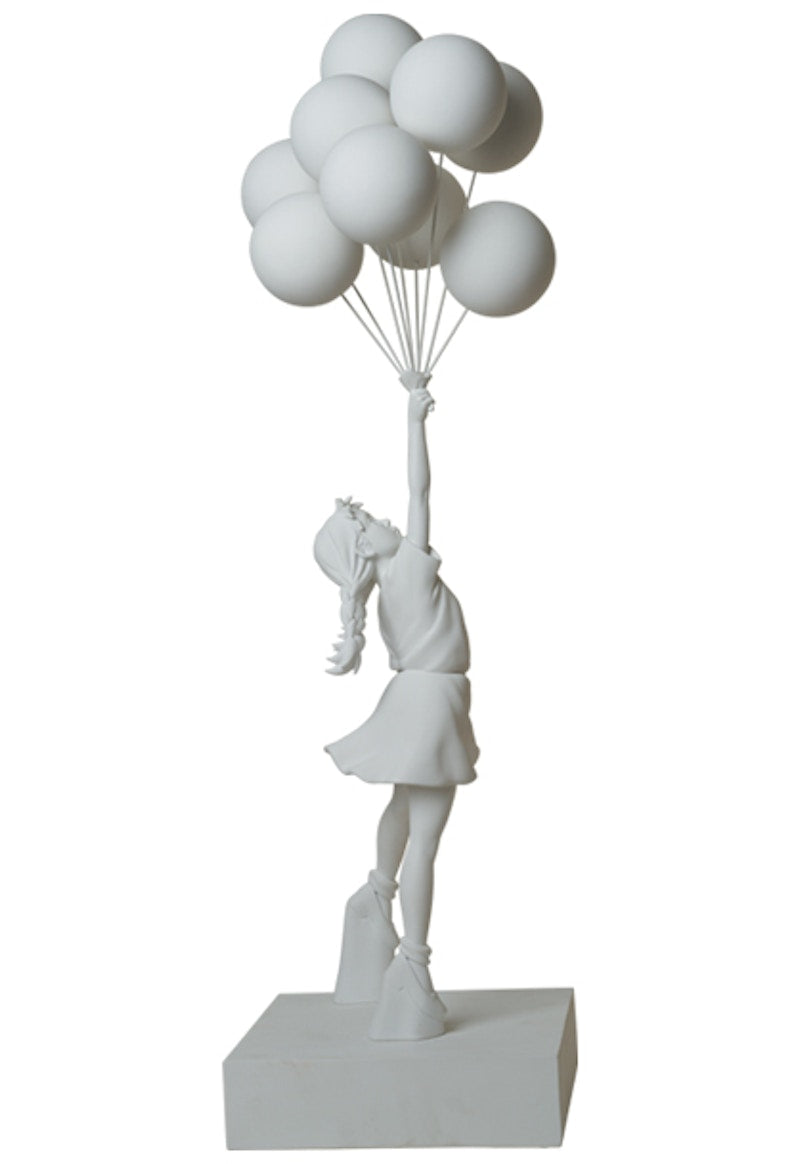 Banksy Balloon Girl 3 ft Figure White