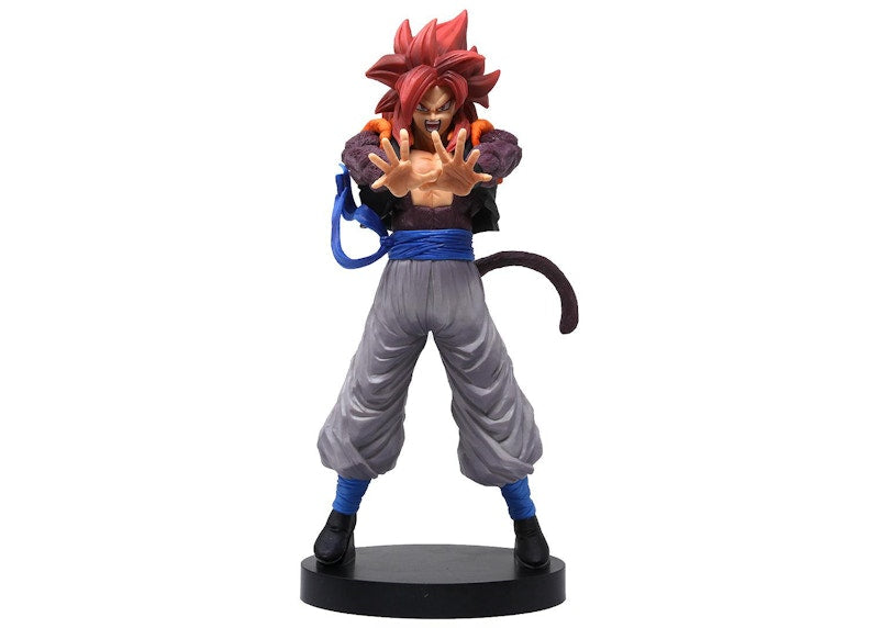 Banpresto Dragon Ball Z Dokkan Battle 4th Anniversary Figure Super Saiyan 4 Gogeta Figure Gray