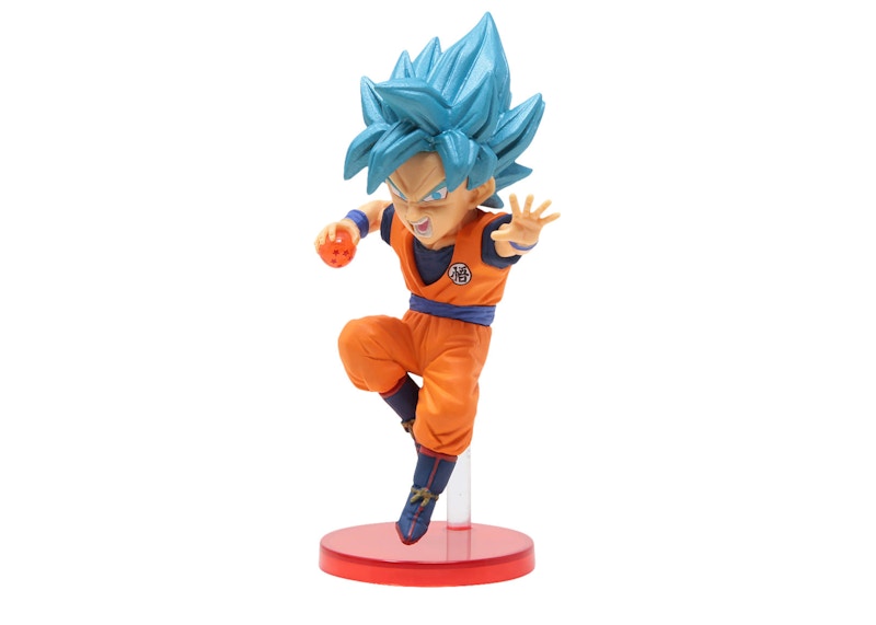 Banpresto Dragon Ball Z Dokkan Battle 5th Anniversary World 5 Super Saiyan God Super Saiyan Son Goku Figure Blue