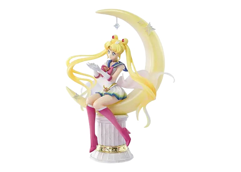 Banpresto Figuarts Zero Chouette Pretty Guardian Sailor Moon Eternal The Movie Super Sailor Moon Bright Moon And Legendary Silver Crystal Figure Yellow