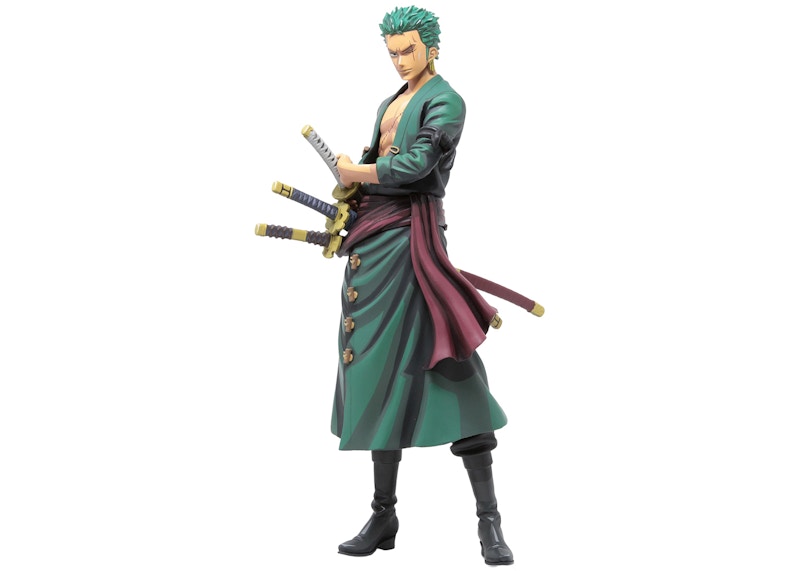 Banpresto One Piece Grandista Manga Dimensions Roronoa Zoro Figure Green