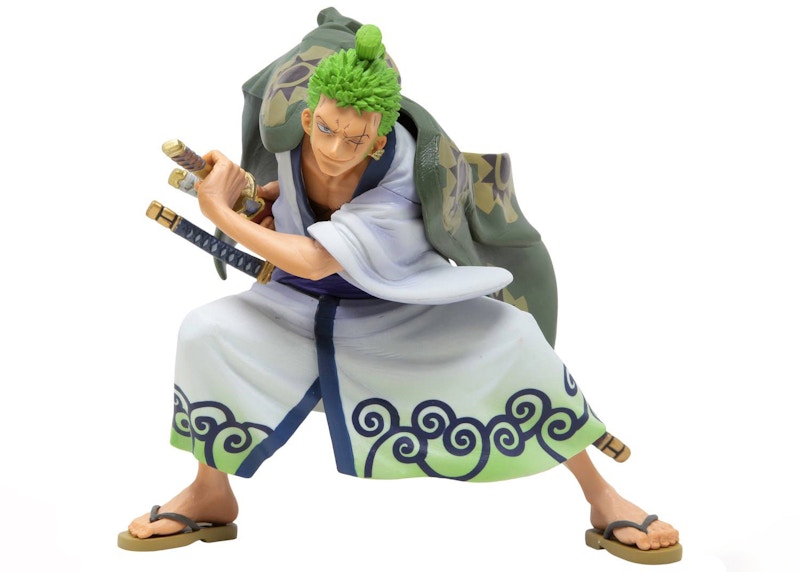 Banpresto One Piece King of Artist Wano Kuni Roronoa Zoro Figure Green