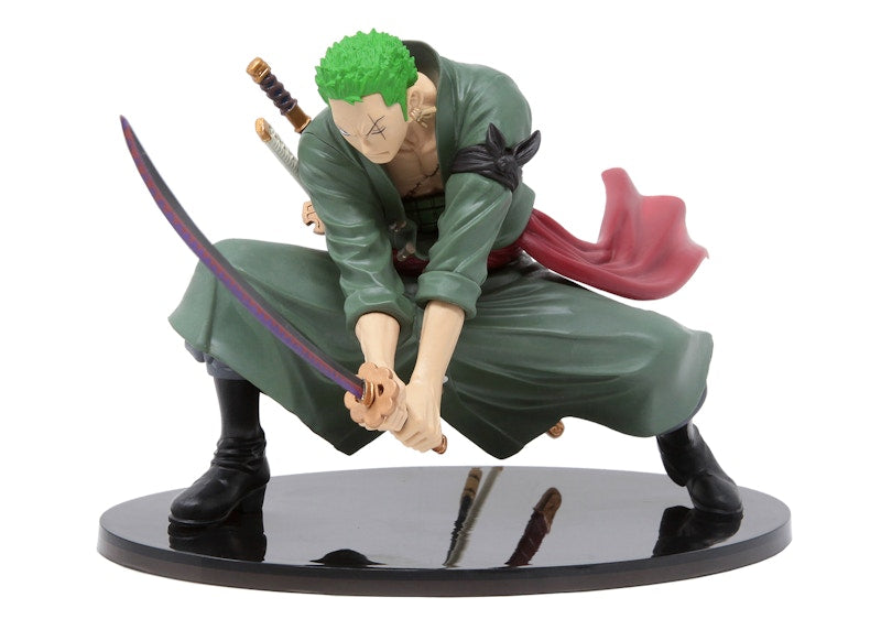 Banpresto One Piece Scultures Big Banpresto Colosseum 4 Volume 3 Roronoa Zoro Figure Green