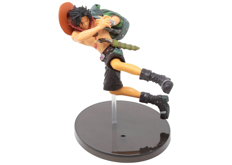 Banpresto One Piece Scultures Big Banpresto Colosseum 4 Volume 7 Portgas D. Ace Figure Green
