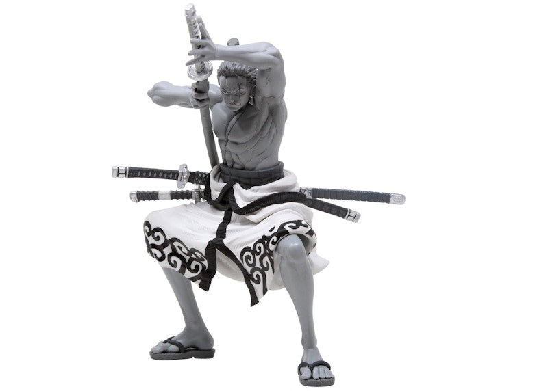 Banpresto One Piece World Colosseum 3 Super Master Stars Piece The Roronoa Zoro The Tones Figure Gray