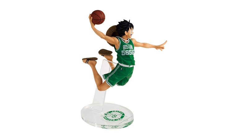Banpresto One Piece x Nba Master Stars Piece The Monkey.d.luffy Figure Boston Celtics