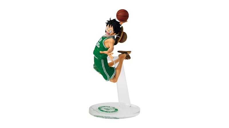 Banpresto One Piece x Nba Master Stars Piece The Monkey.d.luffy Figure Boston Celtics