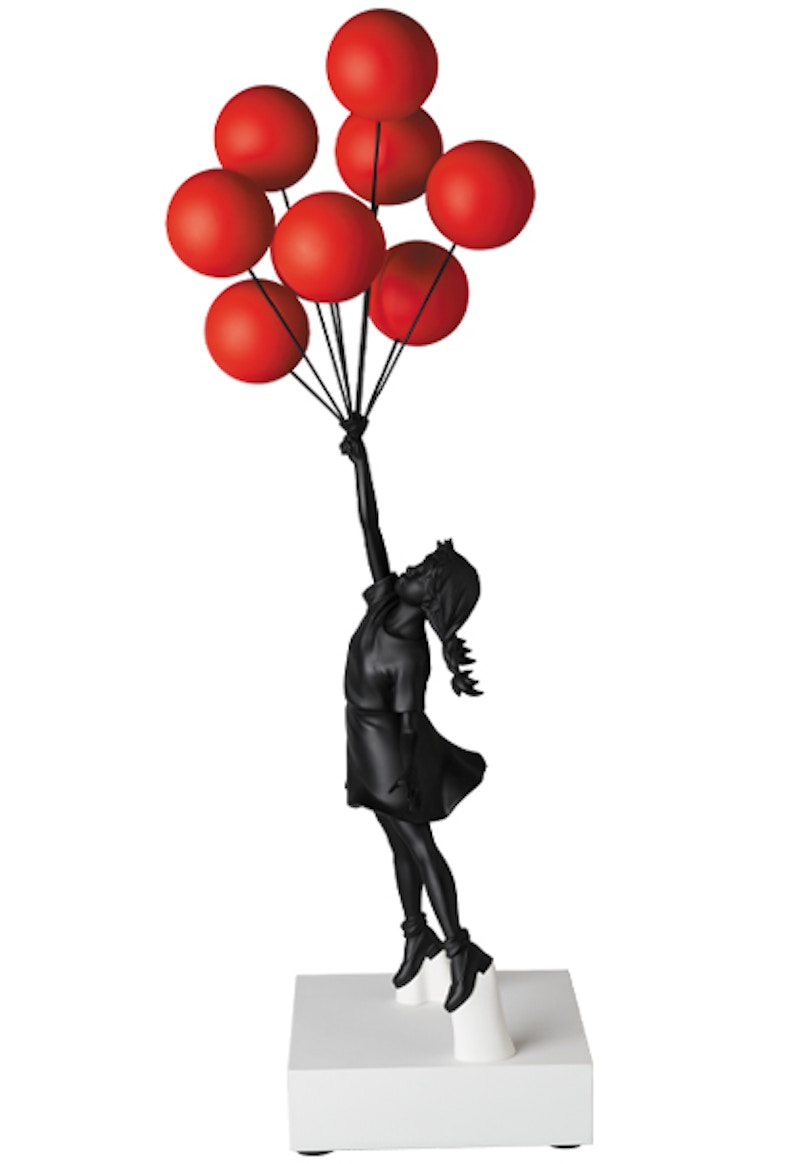 Banksy Ballon Girl Figure Red/Black