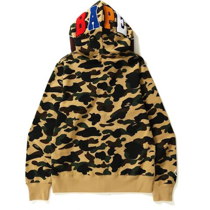 BAPE 1st Camo 2nd Ape Hoodie Yellow