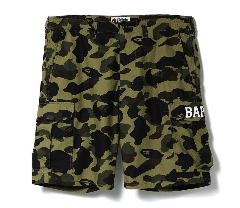 BAPE 1st Camo 6 Pocket Shorts Green