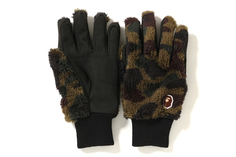BAPE 1st Camo Boa Gloves Green