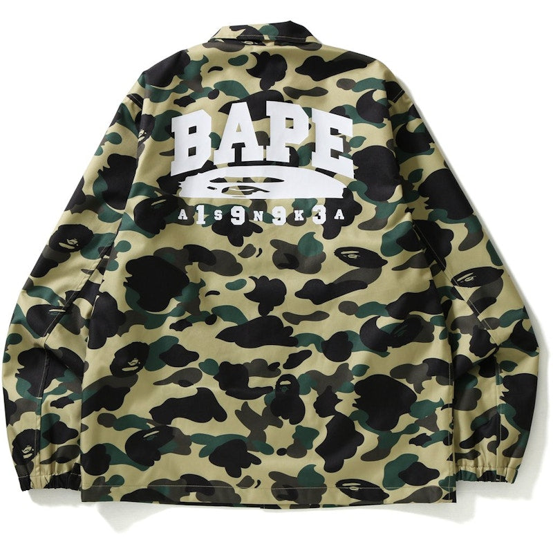 BAPE 1st Camo Coach Jacket Jacket Yellow