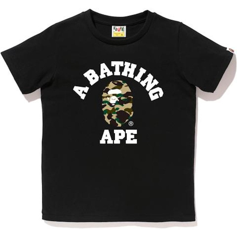 BAPE 1st Camo College Tee Tee (Ladies) Black/Yellow
