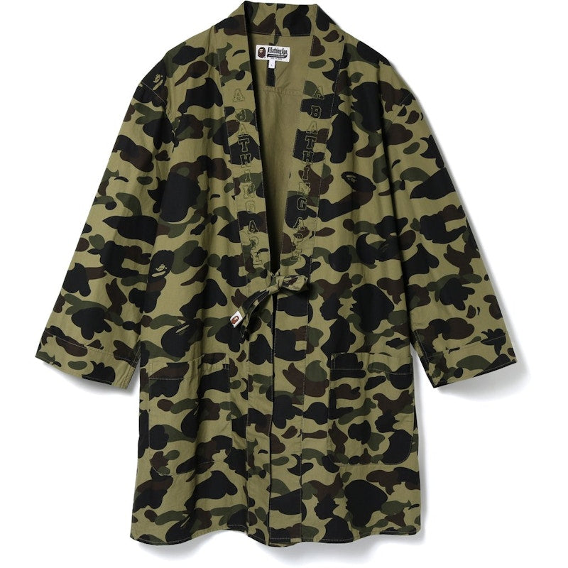 BAPE 1st Camo Kimono Long Shirt Green