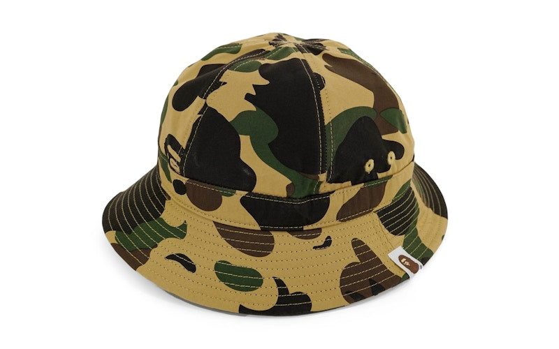 BAPE 1st Camo Metro Bucket Crusher Hat Yellow