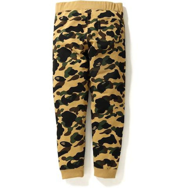 BAPE 1st Camo Shark Slim Sweat Pants Pants Yellow