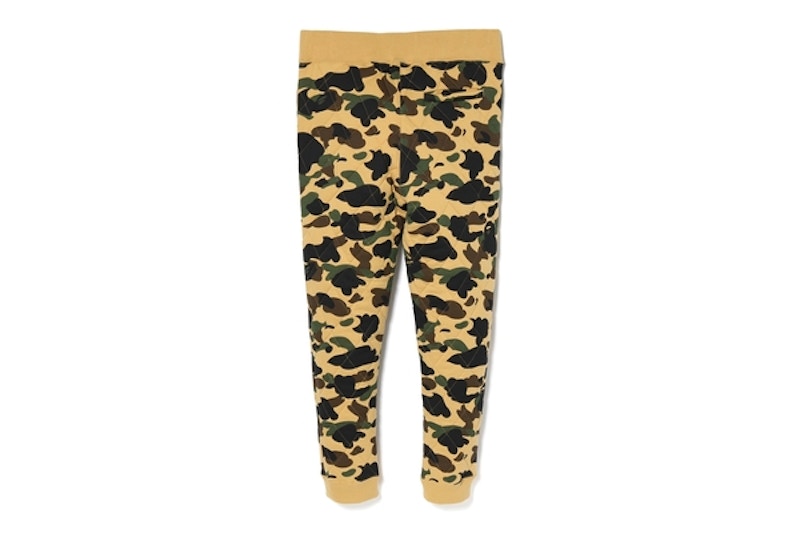 BAPE 1st Camo Slim Quilting Pants Yellow