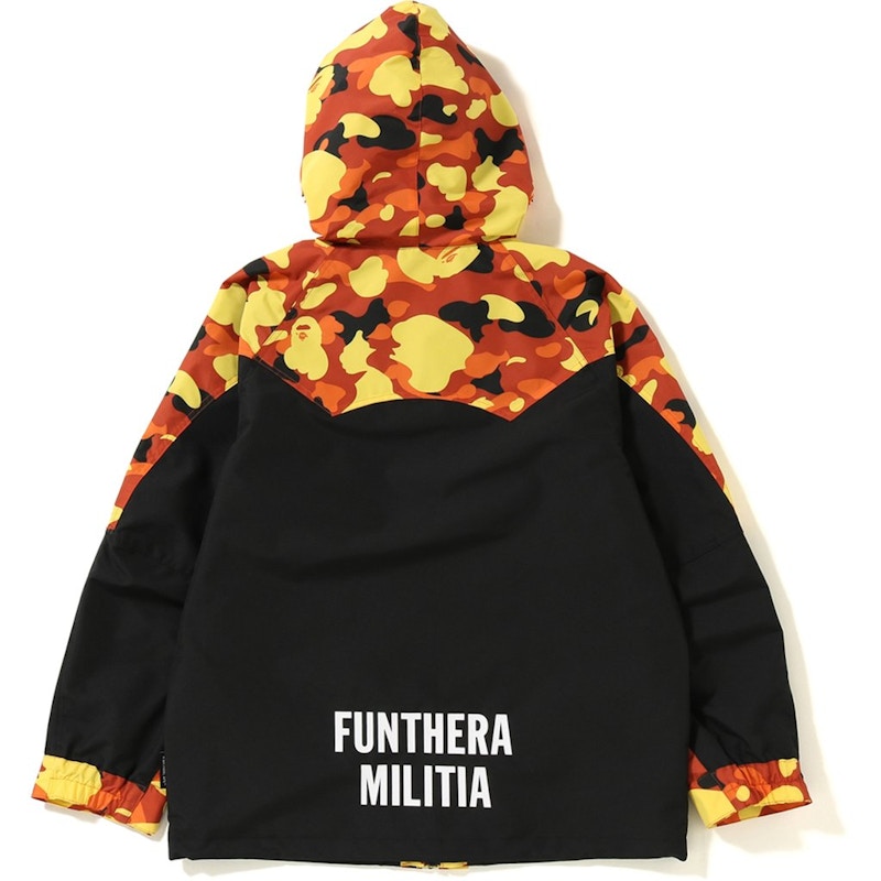 BAPE 1st Camo Tiger Snowboard Jacket Black/Orange