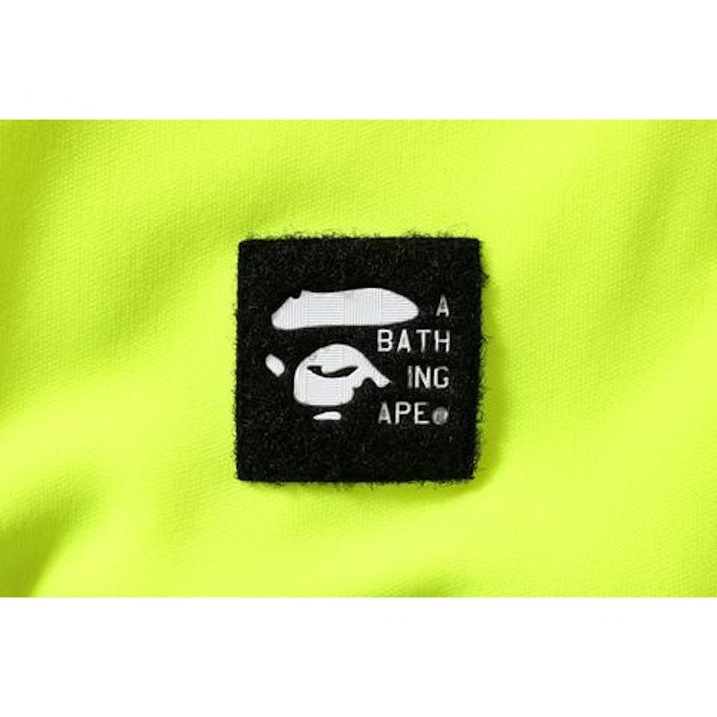 BAPE 1st Camo Wide Side Zip Pullover Hoodie Green/Lime