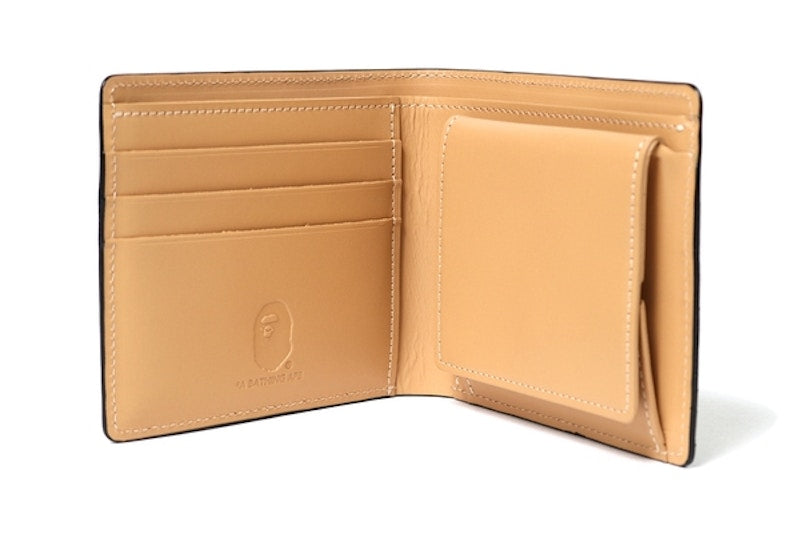 BAPE 1st Camo Ats Leather Wallet yellow/Orange