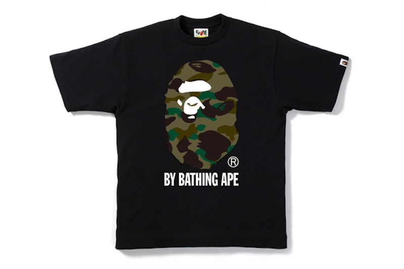 BAPE 1st Camo By Bathing Tee Black/Olive Drab