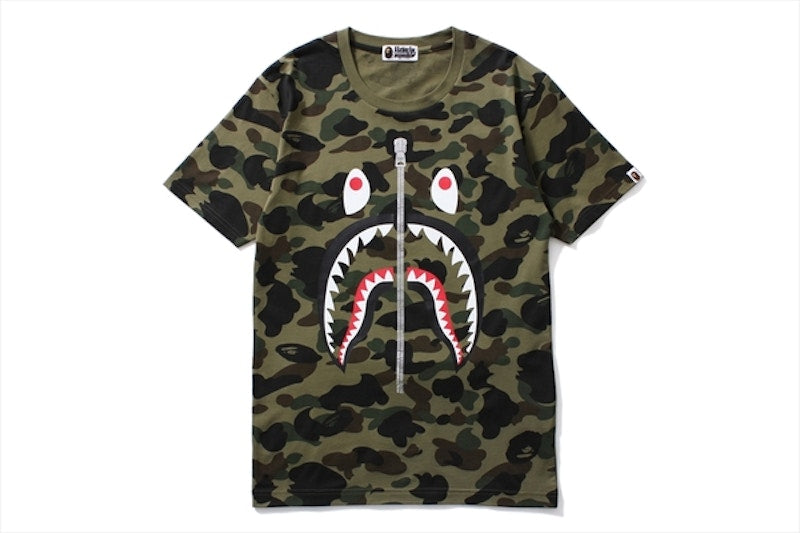 BAPE 1st Camo Shark Big Tee (Ladies) Green