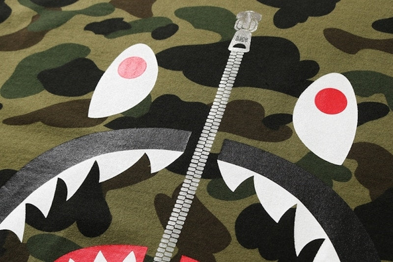 BAPE 1st Camo Shark Tee Green/Camo