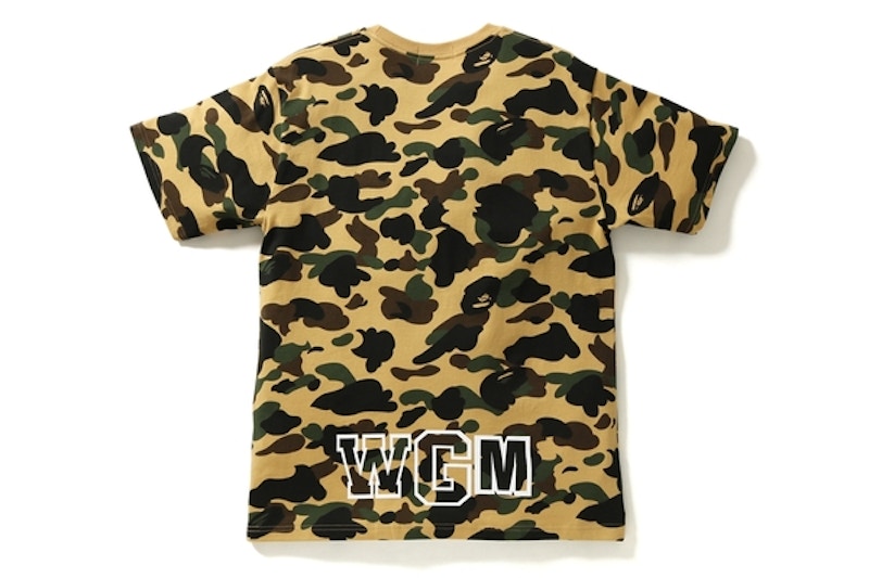 BAPE 1st Camo Shark Tee Yellow/Camo