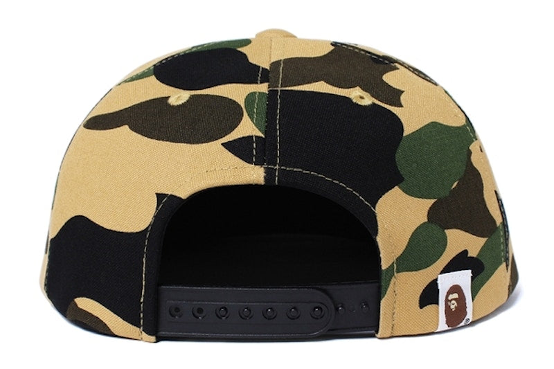 BAPE 1st Camo Snap Back Cap Yellow