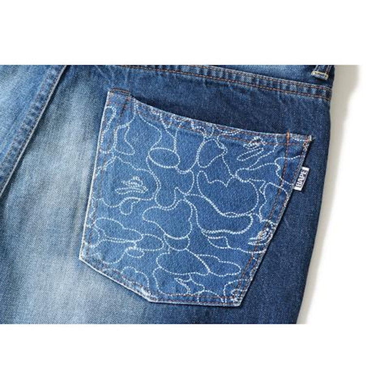 BAPE 2008 Type-05 Damaged Denim Pants Pants Indigo