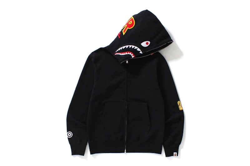 BAPE 2nd Shark Full Zip Hoodie Black