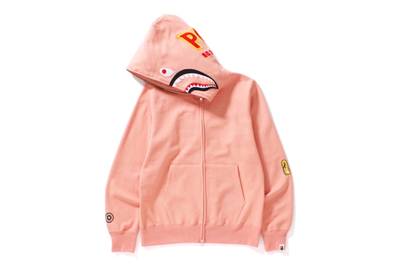 BAPE 2nd Shark Full Zip Hoodie Pink
