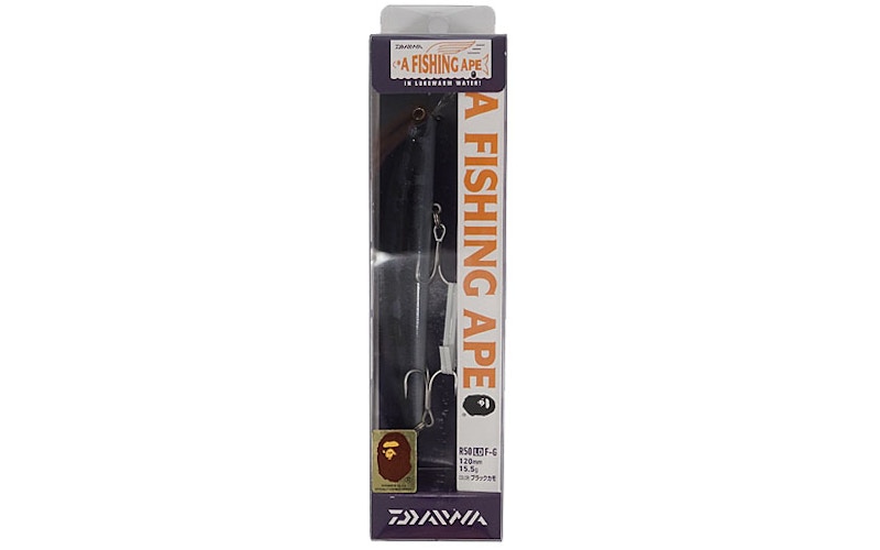 BAPE X Daiwa A Fishing Ape ABC Camo Vibe 107S Fishing Lure Black