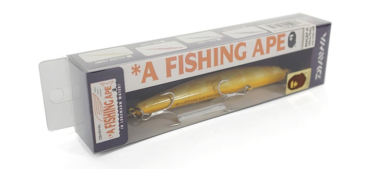 BAPE X Daiwa A Fishing Ape ABC Camo Vibe 107S Fishing Lure Yellow