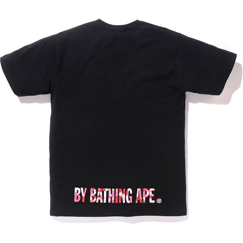 BAPE ABC Ape Face on Bapesta Tee Black/Pink