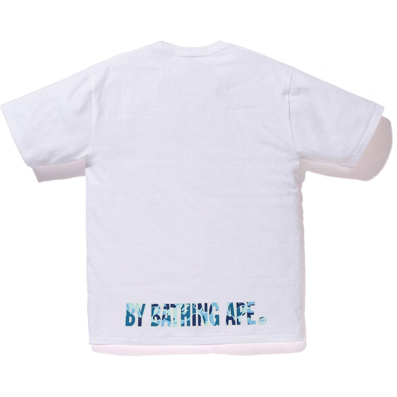 BAPE ABC Ape Face on Bapesta Tee White/Blue