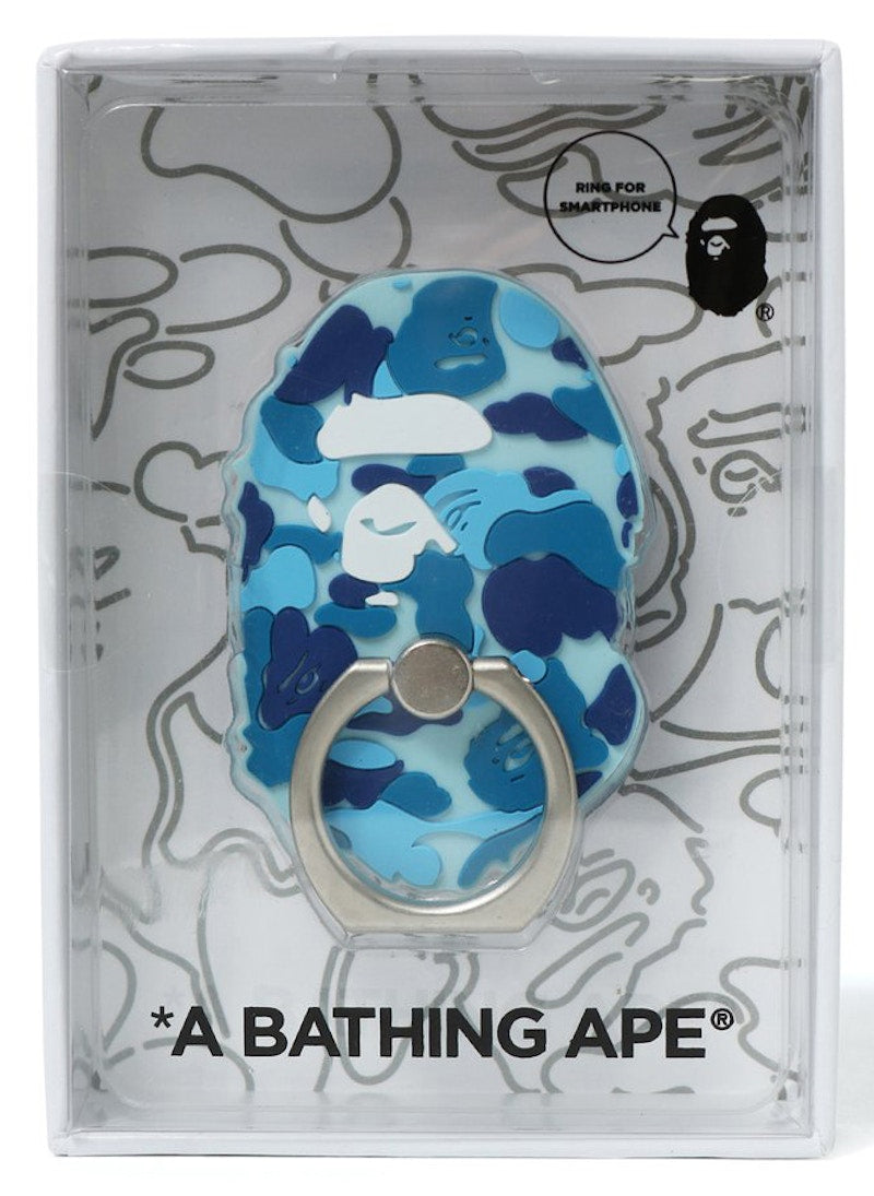 BAPE ABC Ape Head Smartphone Ring Blue