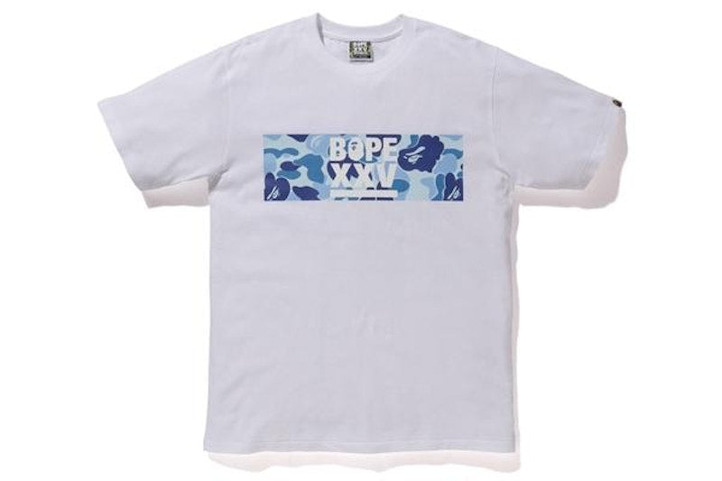 BAPE ABC Bape XXV Tee White/Blue